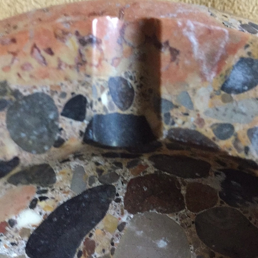 Marble stone rock ashtray - Picture 3 of 8